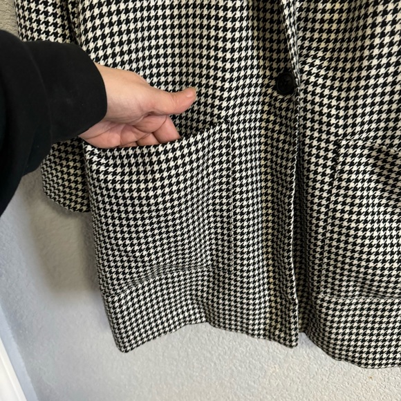 90’s Longline Houndstooth Blazer - Picture 3 of 5